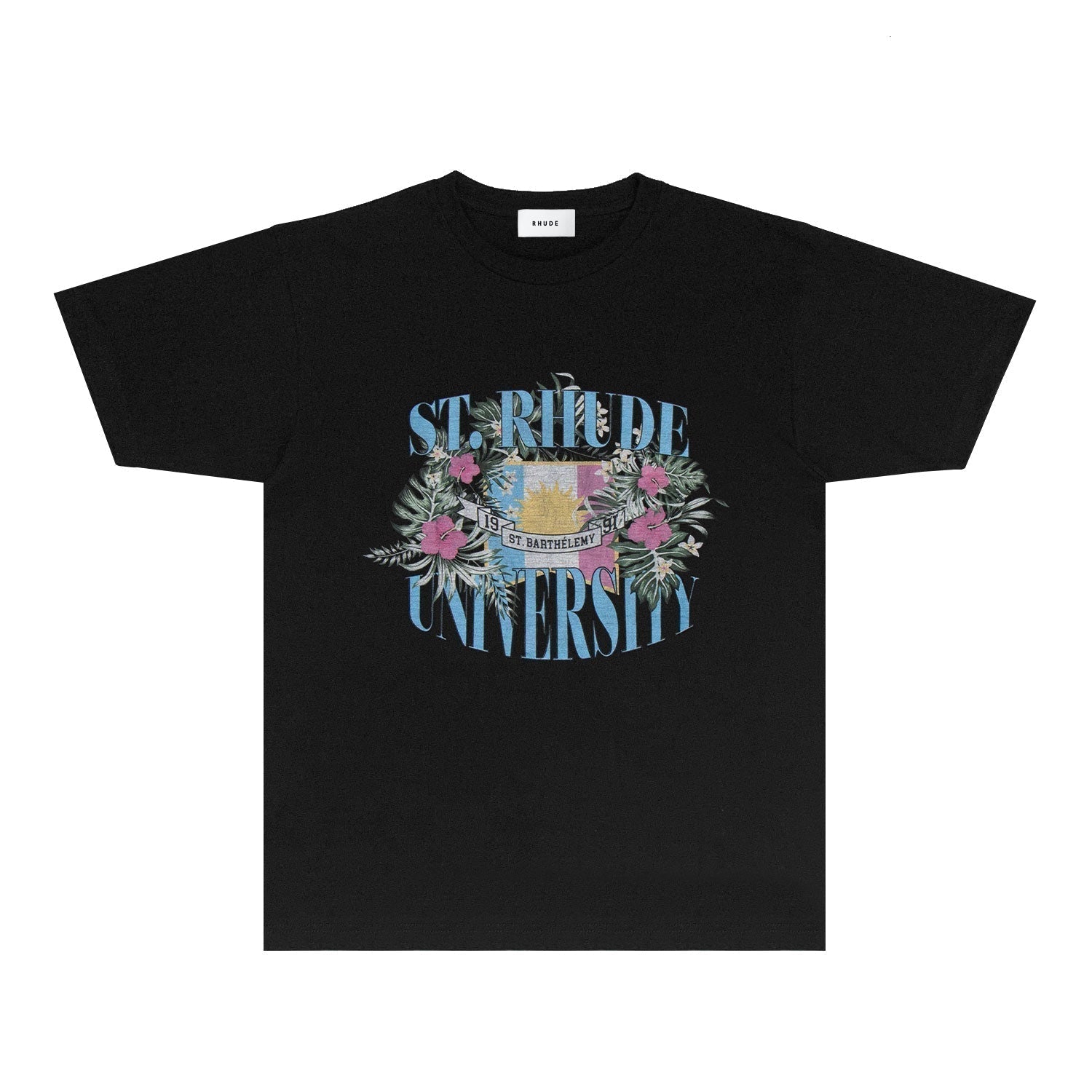 Rhude T-shirts Printed Trendy Pure Cotton