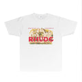 Rhude T-shirts Printed Trendy Pure Cotton