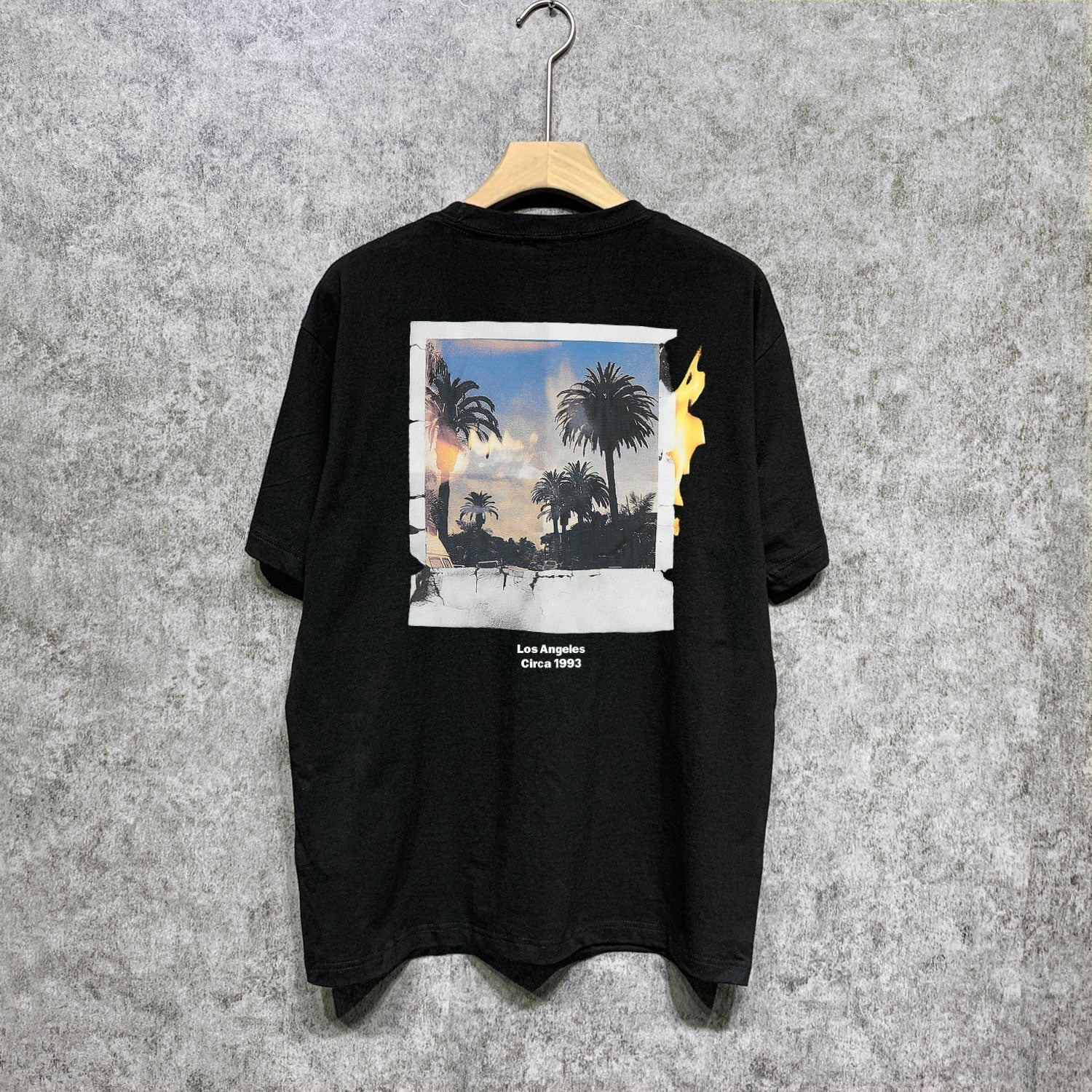 Gallery Dept T Shirt Retro Printed Loose Short-Sleeved Shirt