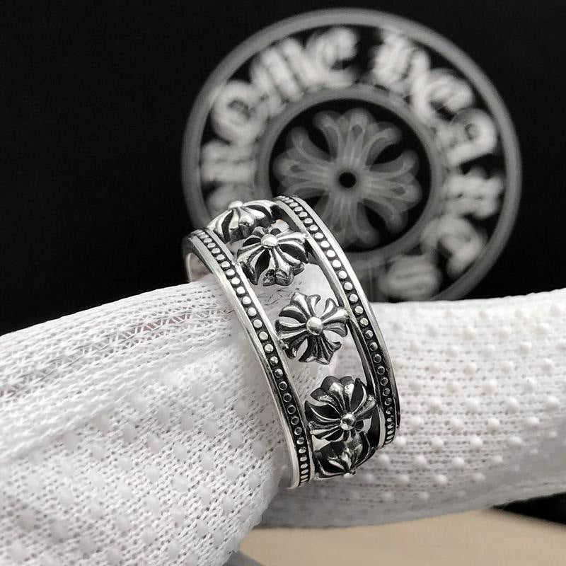 Chrome Heart Ring Men's and Women's Fashion High Street