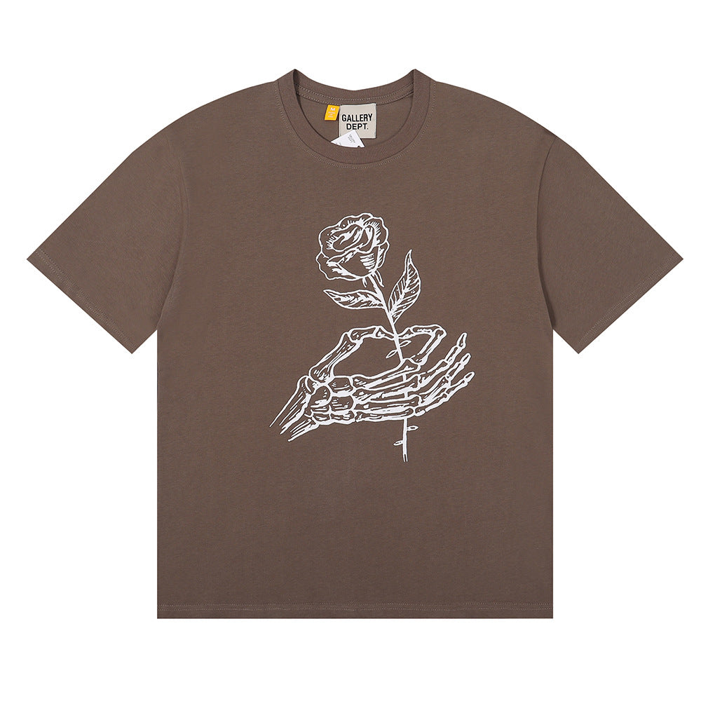 Gallery Dept T Shirts Printed Letter Cotton Short-Sleeved T-shirt for Men