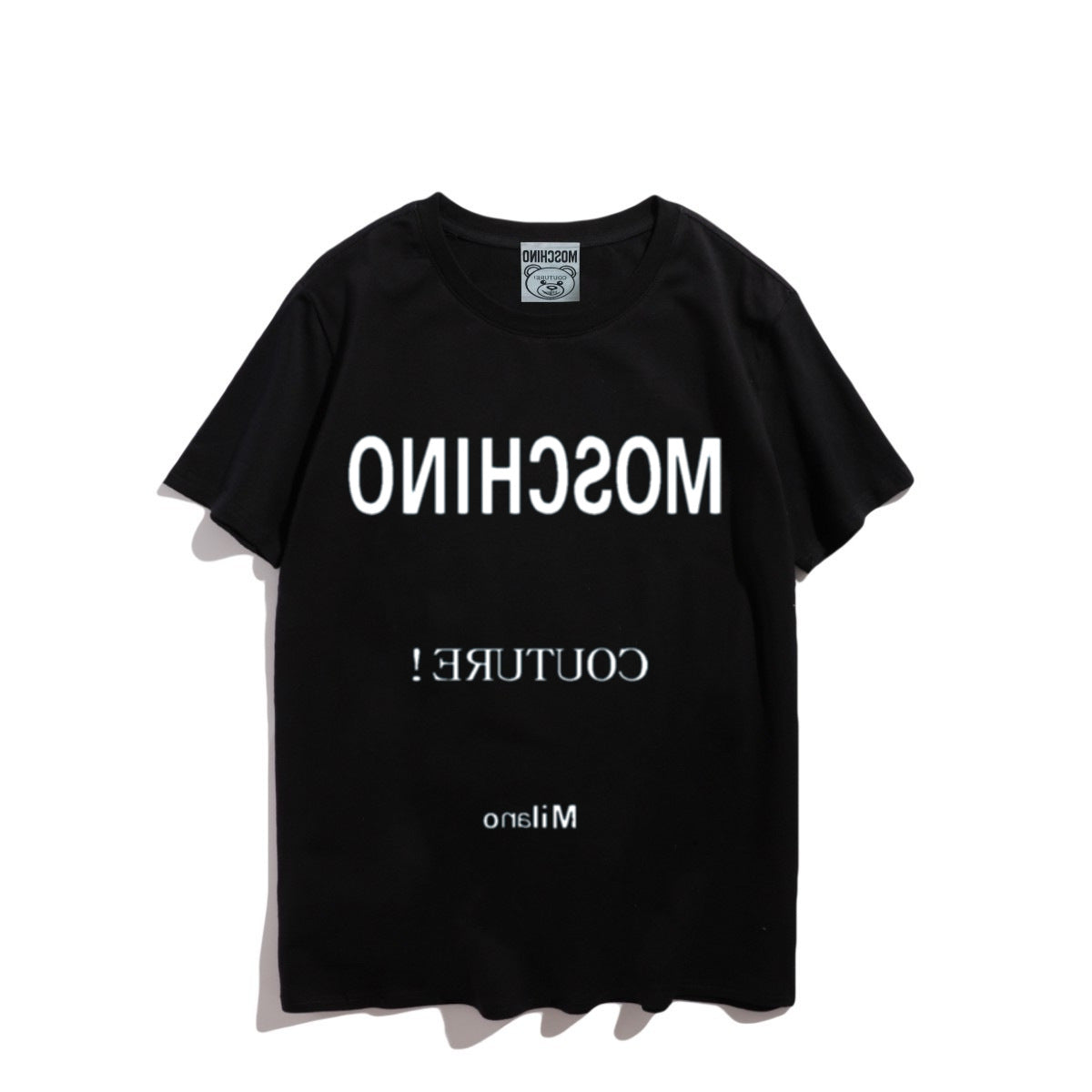 Moschino T-shirt Teddy Bear Pattern Quick-Drying Loose Short Sleeve