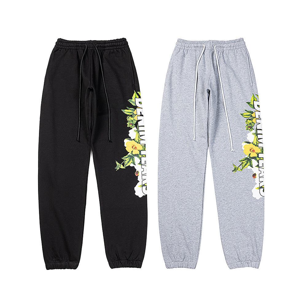 Denim Tears Sweatpants Alphabet pattern casual trousers