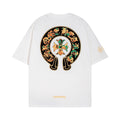 Chrome Heart T Shirts Cross Color Printed Short Sleeve T-Shirt Loose