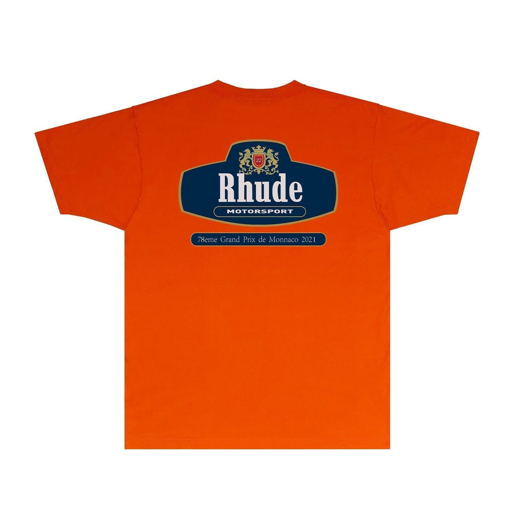 Rhude T-shirts Printed Trendy Pure Cotton